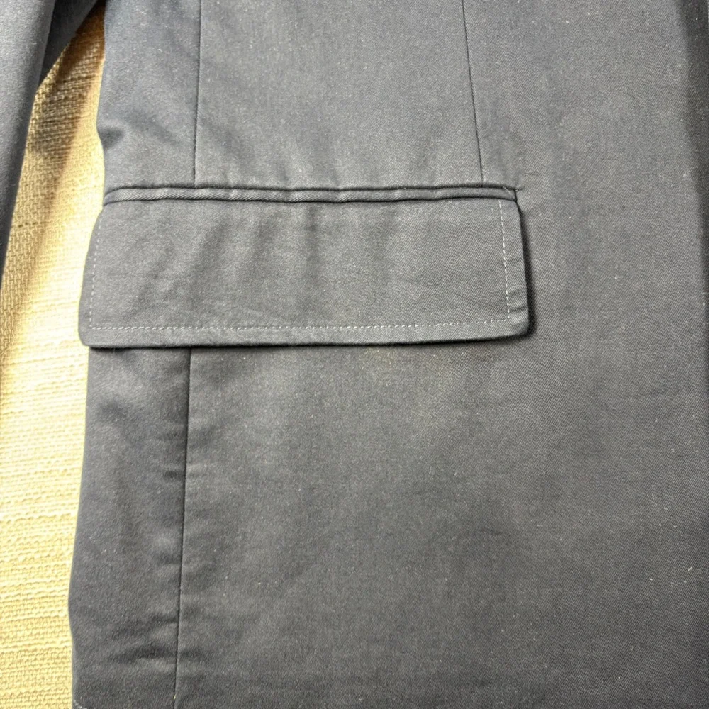 New EXPRESS Navy‎ Blue Slim Fit Cotton Blend Blazer Jacket 38R